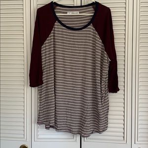 SUPER SOFT comfy baseball top